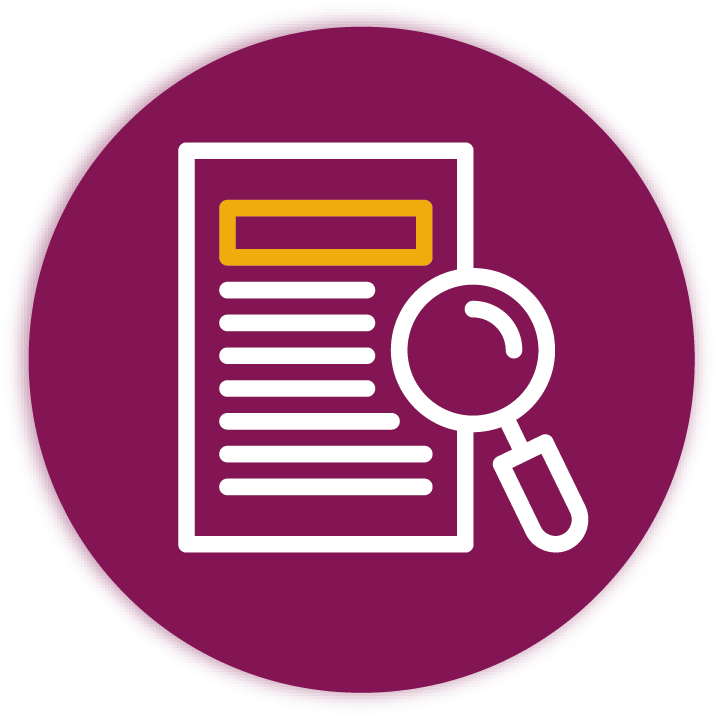 Icono de revisión de documentos