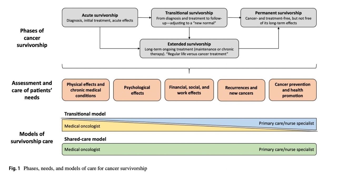 Fases, Necesidades y Modelos de Atención a la Supervivencia del Cáncer