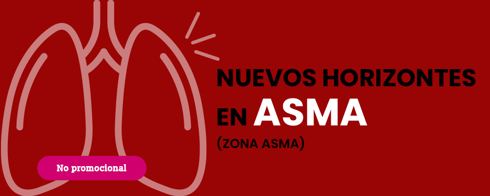 Imagen del banner del Webinar Nuevos Horizontes en el Asma