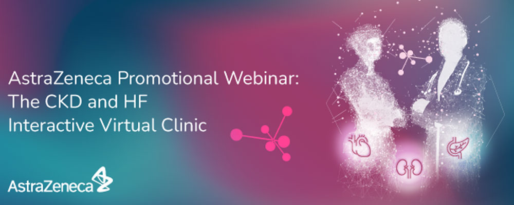 Banner del Webinar Interactivo de CKD y HF sobre Clínica Virtual
