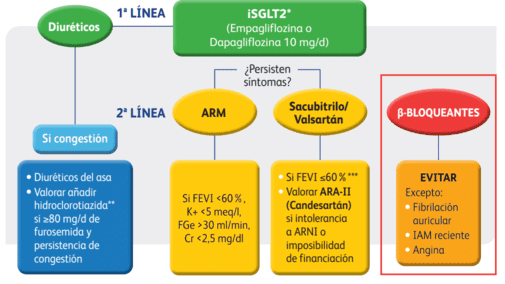 El consenso determina el uso de diuréticos como los iSGLT2 en primera línea de tratamiento